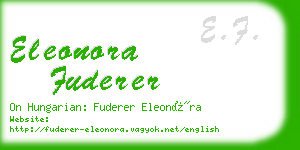 eleonora fuderer business card